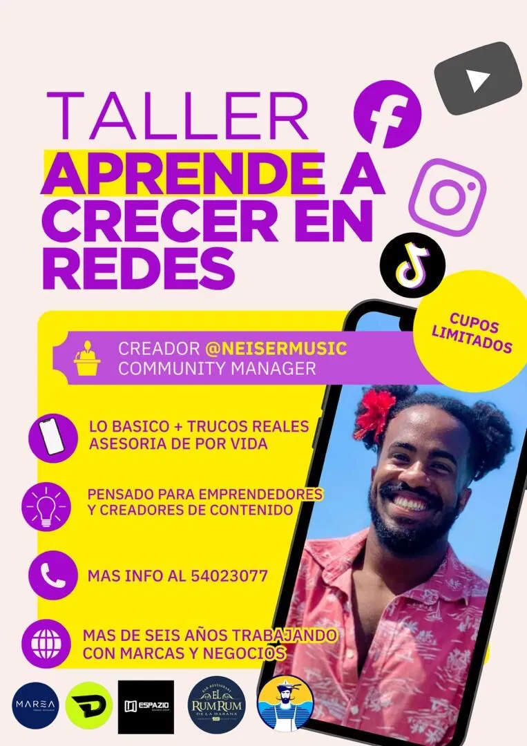 Portada de Taller de Crecimiento en Redes Sociales