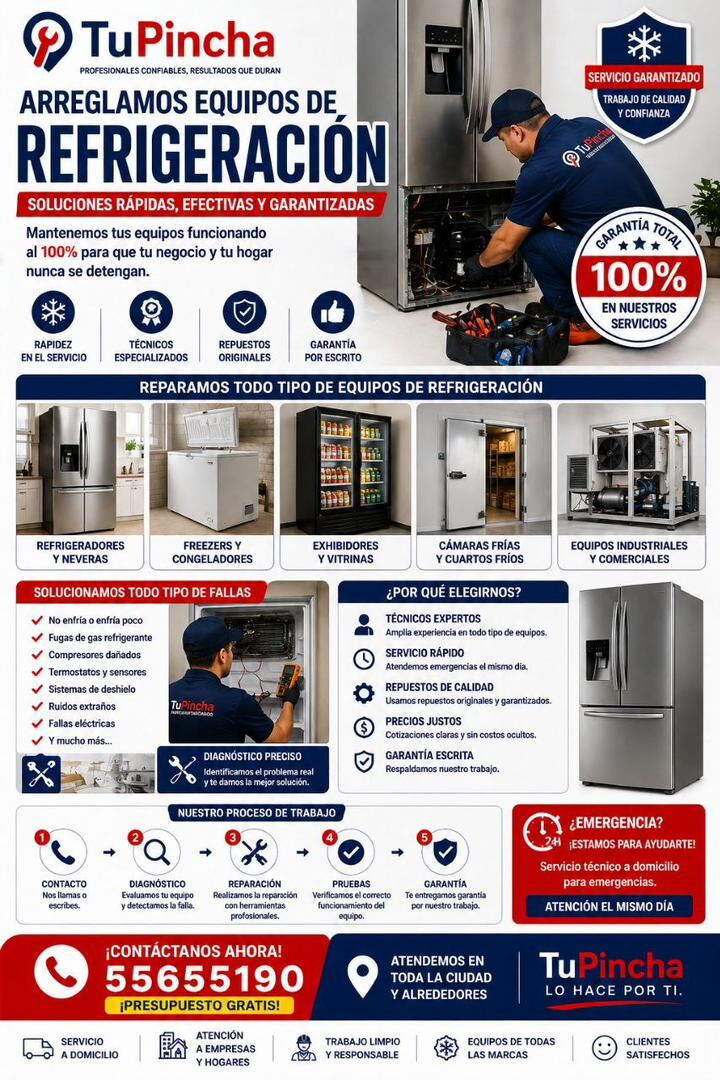 Portada de Reparación de equipos de refrigeración en La Habana: neveras, freezer y clima