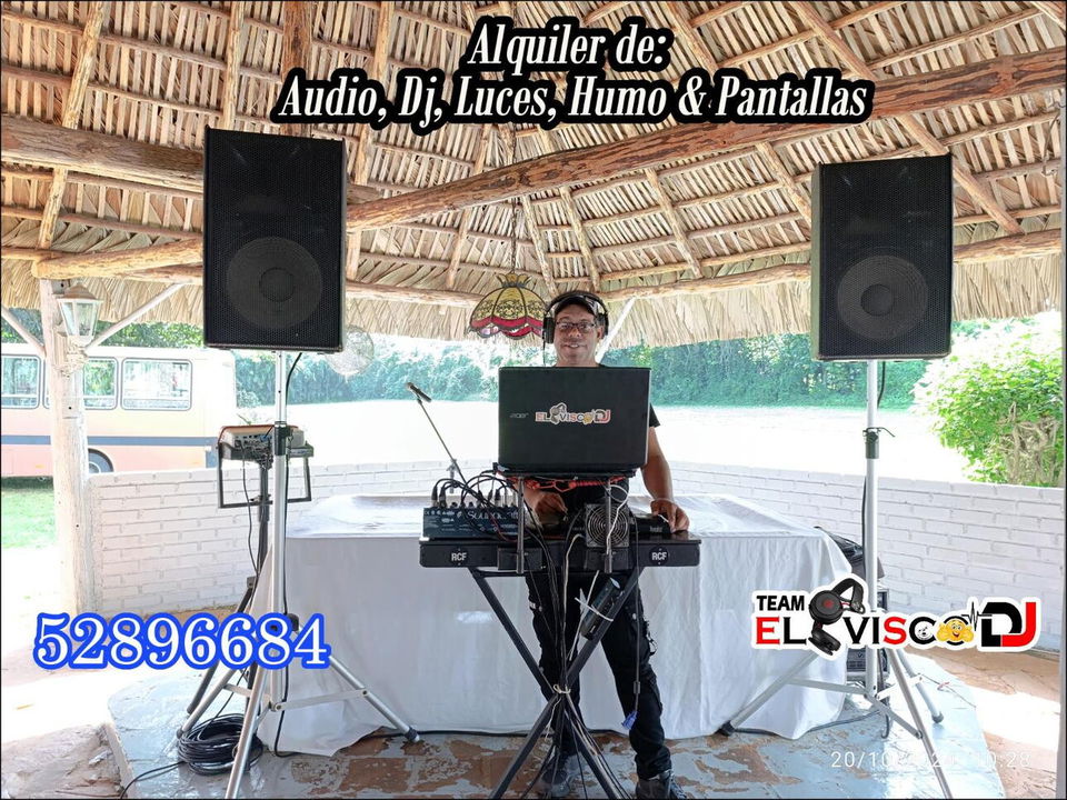 Portada de Animador, DJ, Maestro de Ceremonia, Luces y Pantallas para Eventos