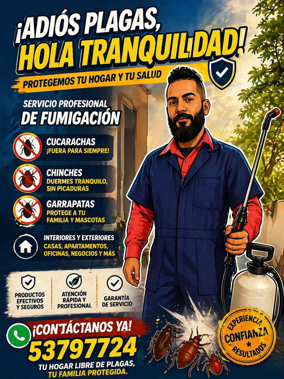 Portada de Fumigación profesional para todo tipo de plagas
