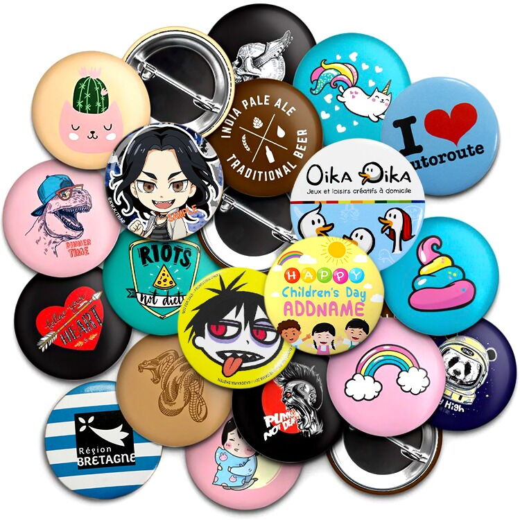 Portada de Pines Personalizados 32mm y 56mm | Diseño Propio en Aluminio o Plástico