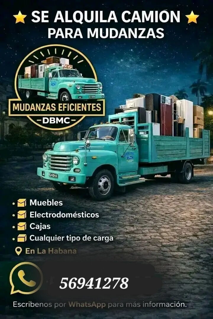 Portada de Camión con servicio de paquetería Habana-Baracoa, salida miércoles 13/5/2026