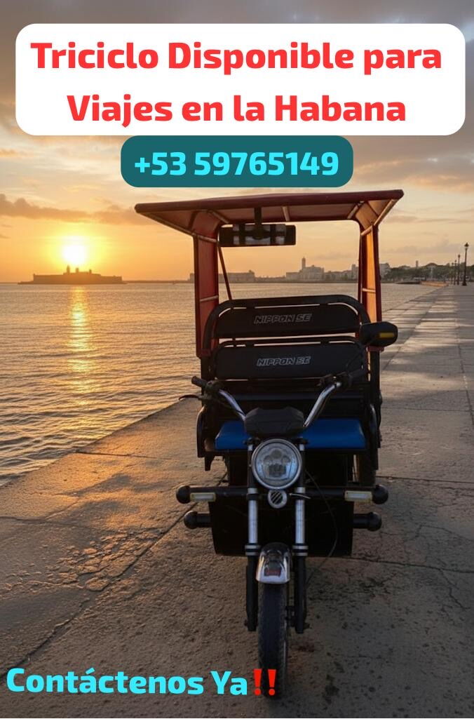 Portada de Triciclo para carga y carreras directas en La Habana