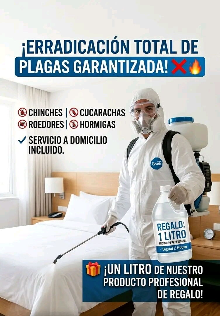 Portada de Fumigación profesional: erradicación y control de plagas en La Habana