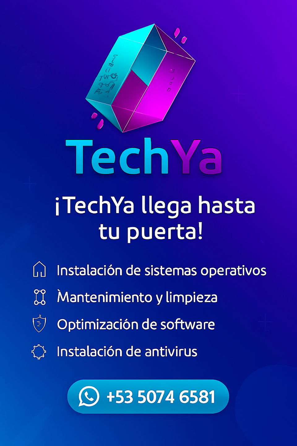 Portada de TechYa: Servicios informáticos a domicilio en La Habana