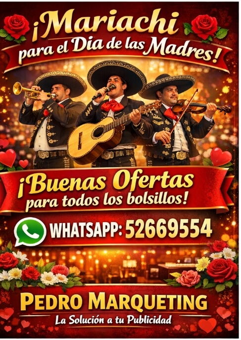 Portada de Mariachis y regalos para el Día de las Madres