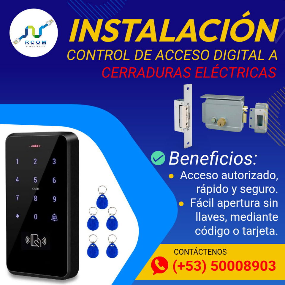 Portada de Instalación de control de acceso digital para cerraduras eléctricas