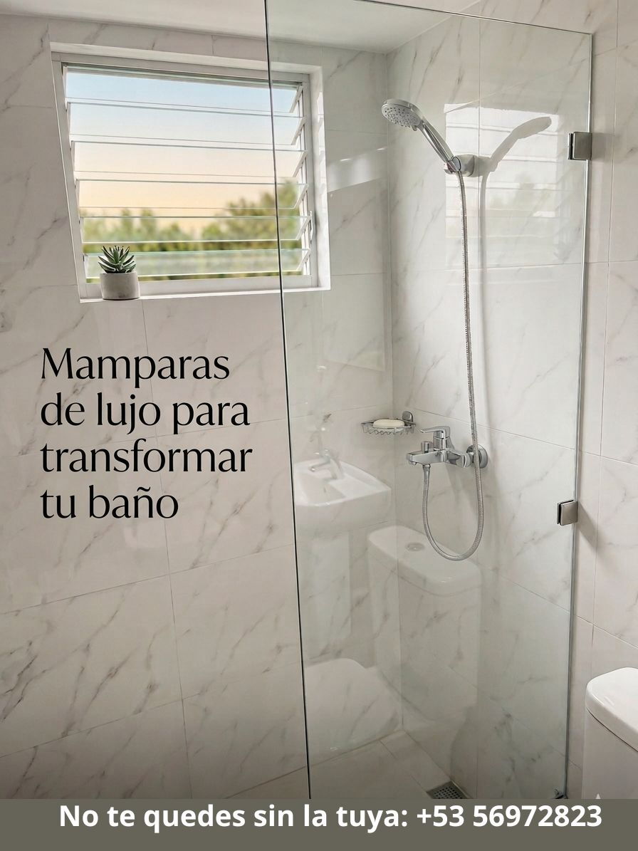 Portada de Mamparas de vidrio macizo para baños con diseño moderno