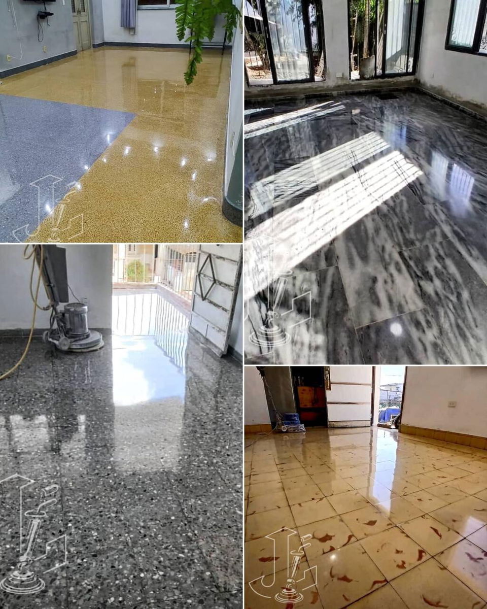 Portada de Pulido de pisos: restauración de mármol, granito y mosaico
