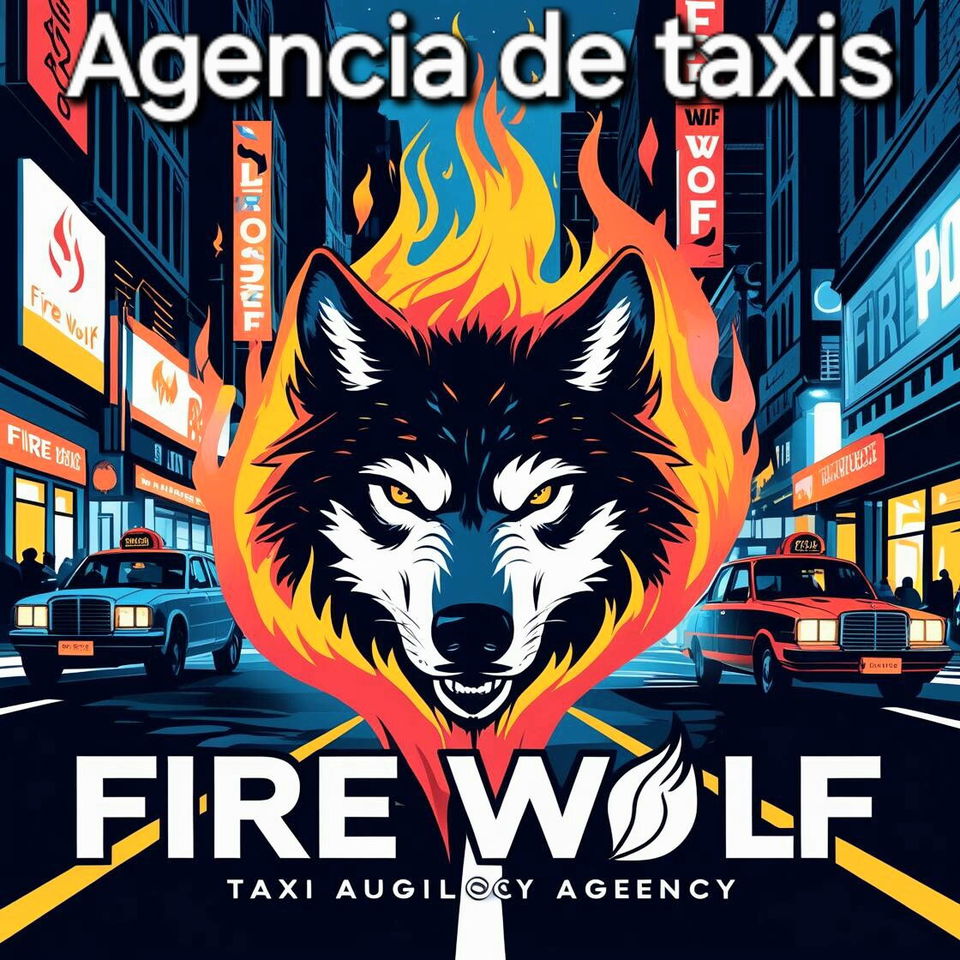 Portada de Agencia de taxis Fire Wolf: Autos, motos, triciclos y camiones 24 horas