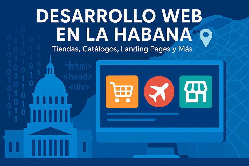 Portada de Desarrollo Web en La Habana: Tiendas, Catálogos, Landing Pages y Más