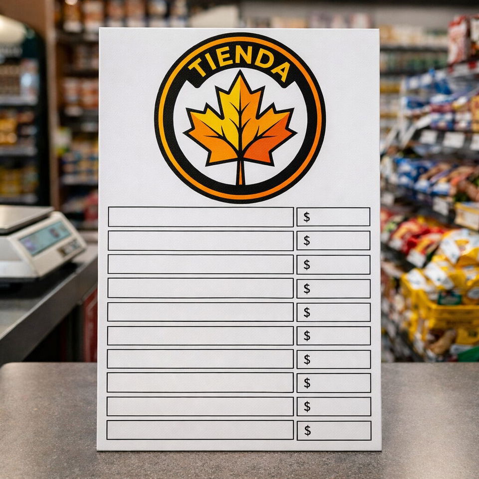 Portada de Carteles de precios en PVC con diseño personalizado
