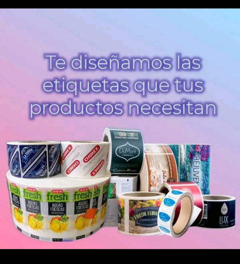 Portada de Etiquetas personalizadas de alta calidad para tu negocio o evento
