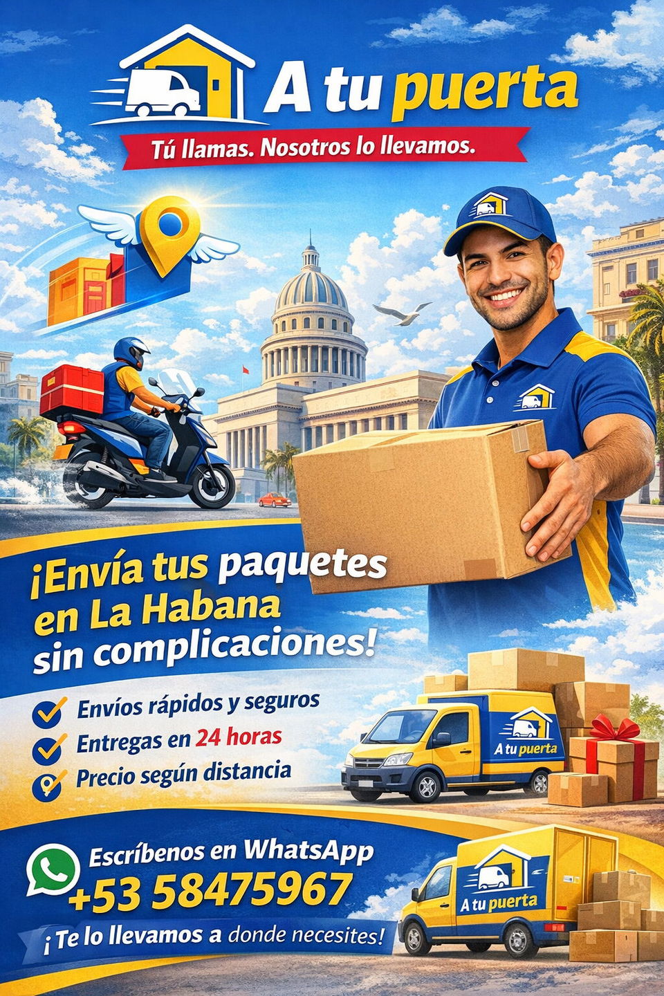 Portada de Mensajería en toda La Habana – Entregas en 24 horas