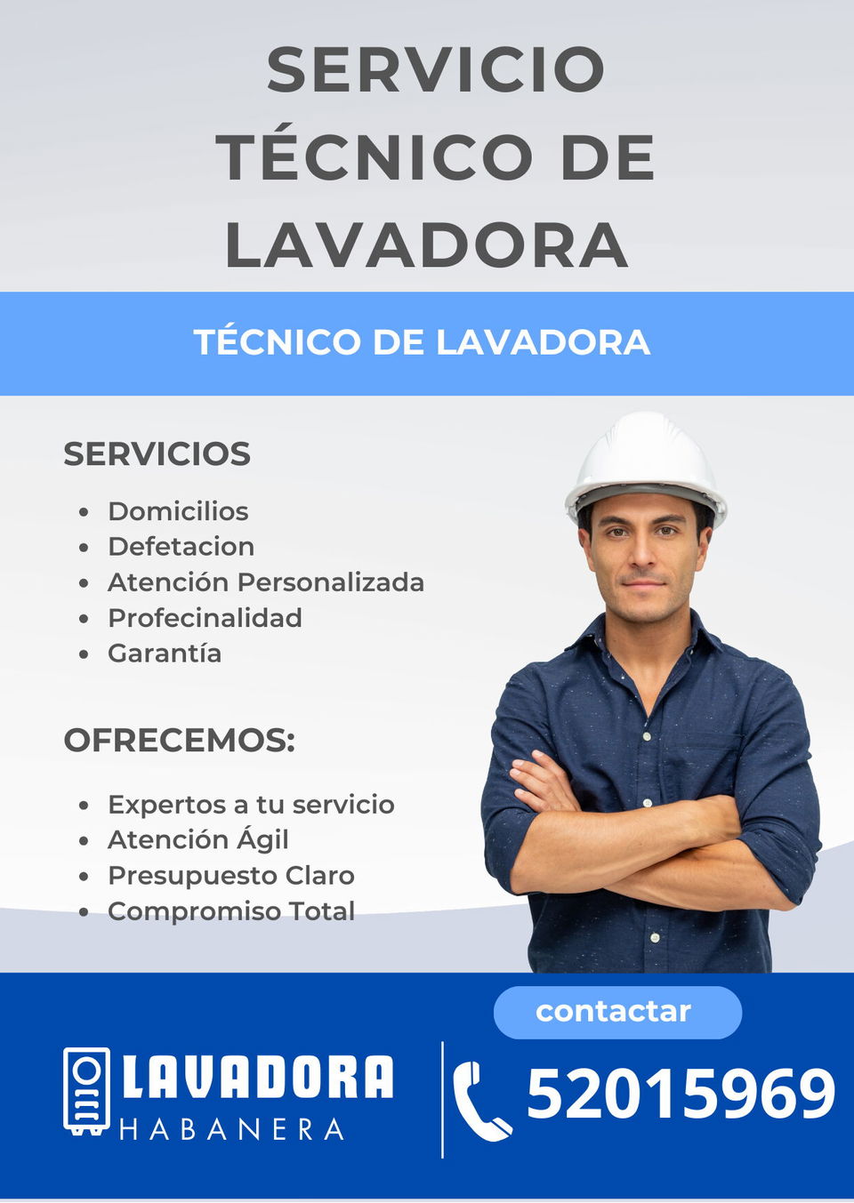 Portada de Técnico de lavadoras - Reparación y mantenimiento en La Habana