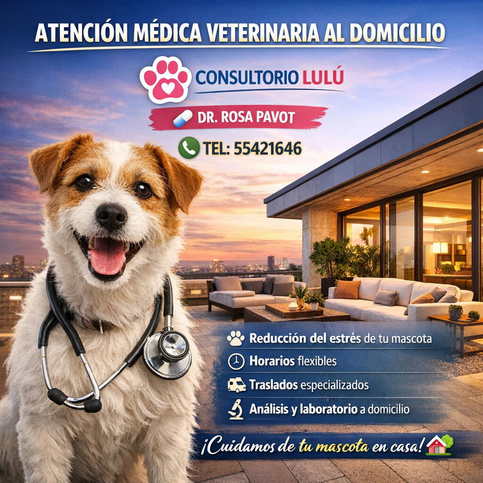 Portada de Atención Médica Veterinaria a Domicilio en La Habana – Dra. Rosa Pavot