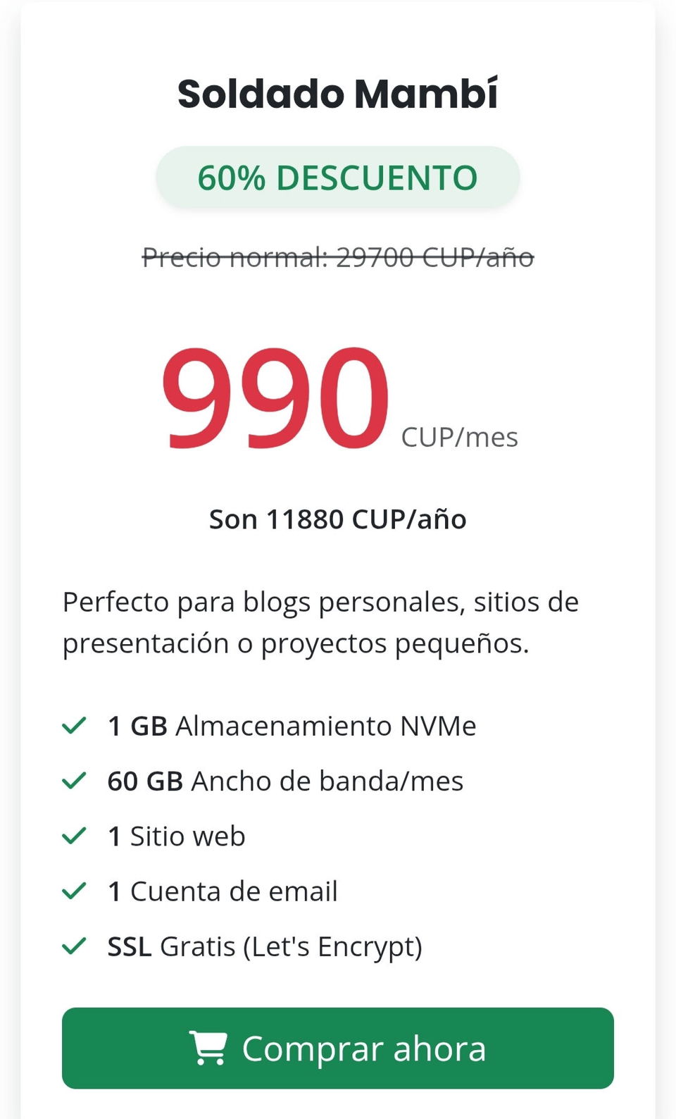 Portada de Hosting Web Rápido y Seguro desde Cuba