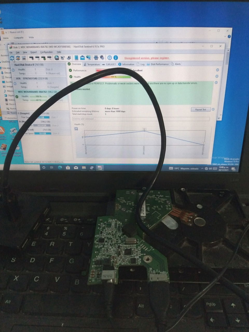 Portada de Se reparan hdd de laptop y externos solo la marca WD wester digital el precio segun la capacidad quedan como de fabrica