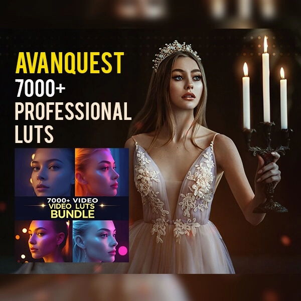 Portada de Paquete de 7000+ LUTs Profesionales para Color Grading en Fotos y Video