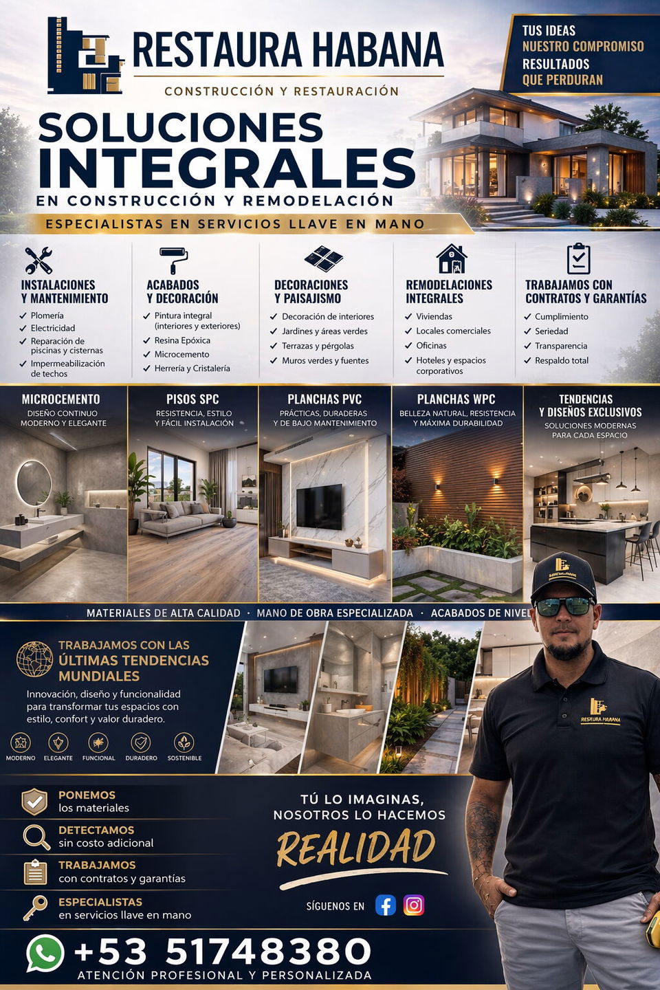 Portada de Restaura Habana - Servicios Constructivos Profesionales