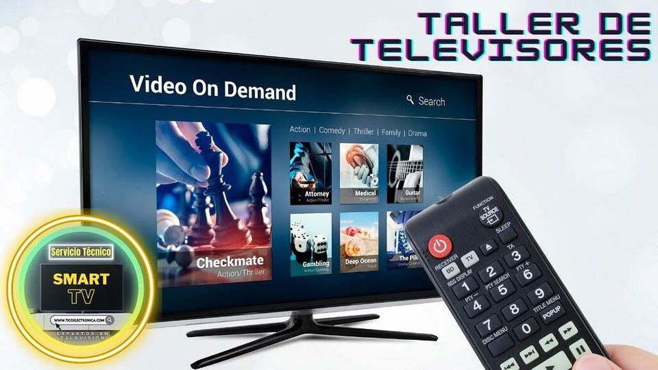 Portada de Reparación de televisores pantalla plana LCD LED Smart 4K