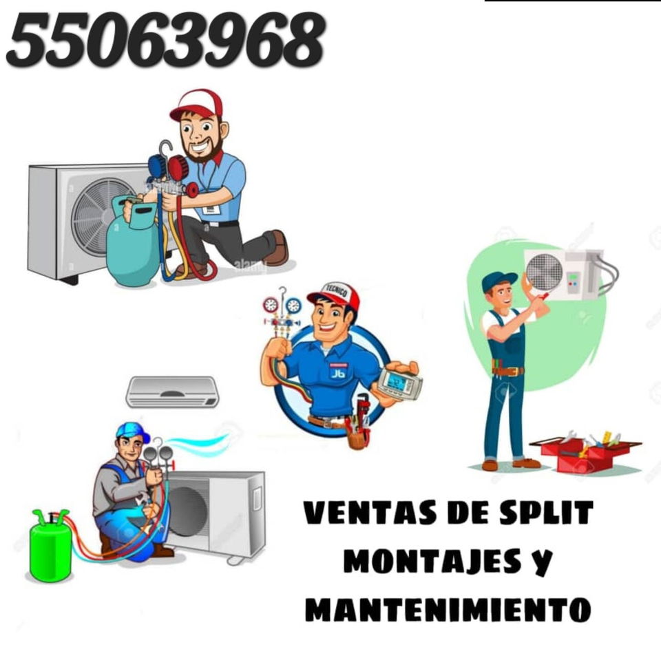 Portada de Montaje split mantenimiento reparación 55063968 whatsapp