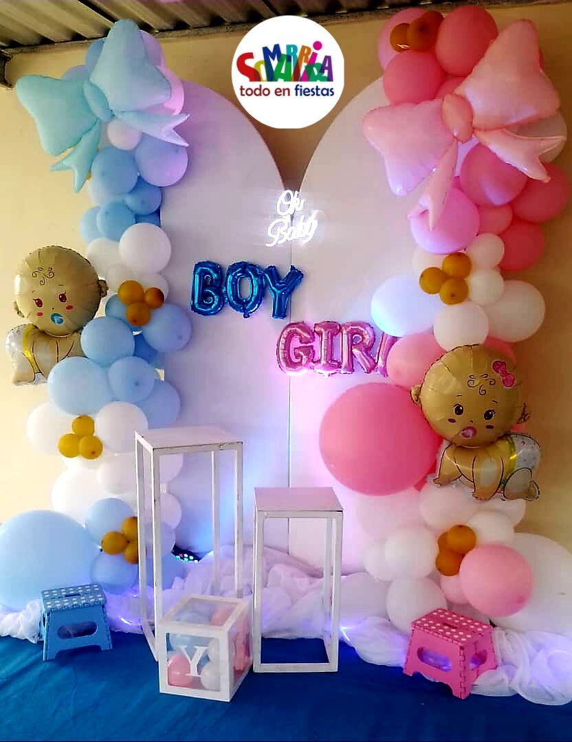 Portada de Decoraciones para Revelación de Sexo y Baby Shower
