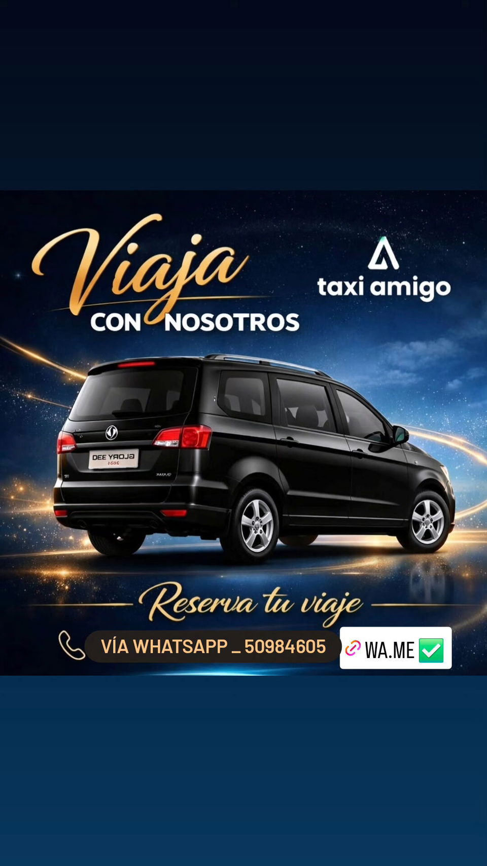 Portada de Taxi climatizado de 7 plazas con servicio personalizado y calidad superior