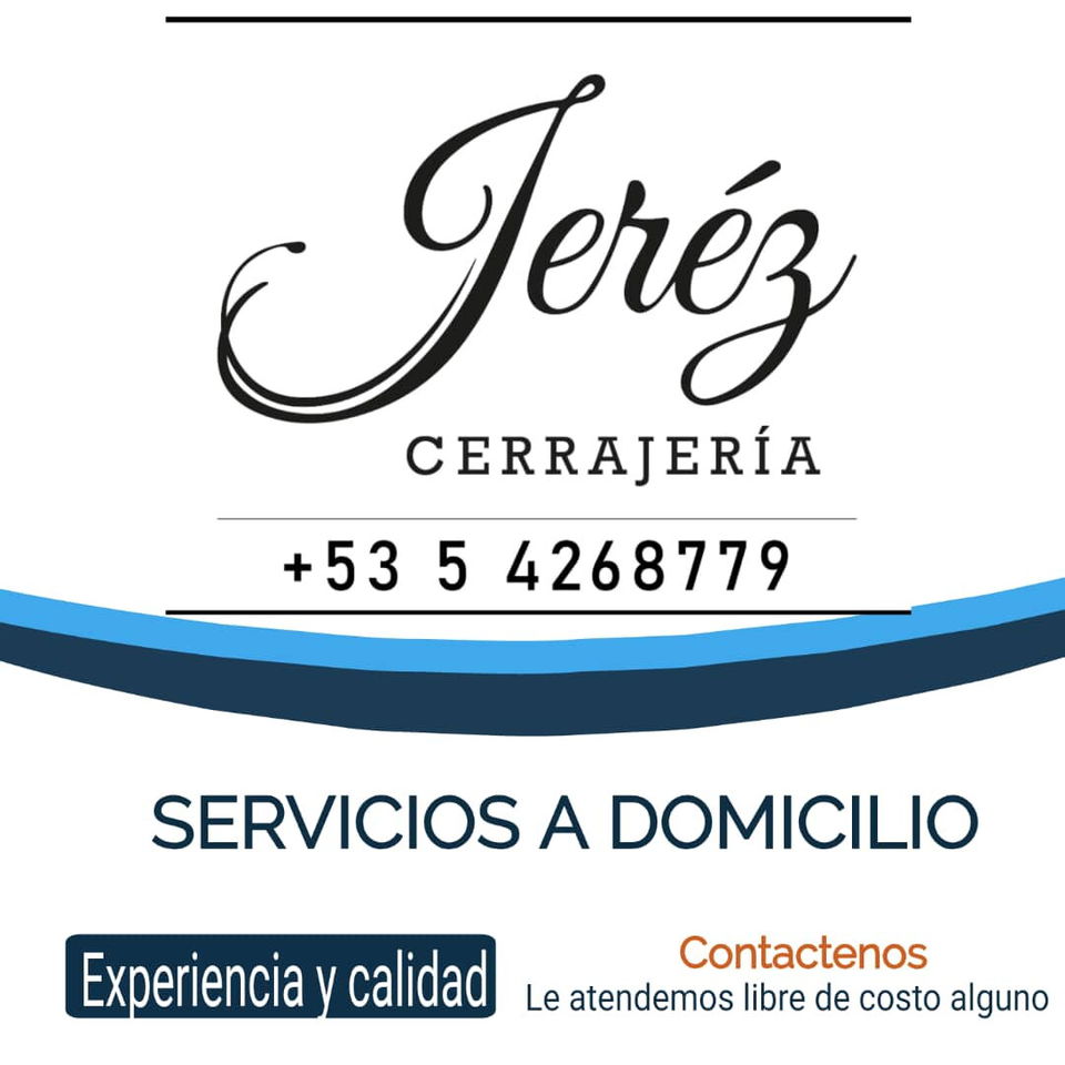 Portada de Jeréz Cerrajería: servicios de cerrajero a domicilio e instalación en cualquier superficie o puerta