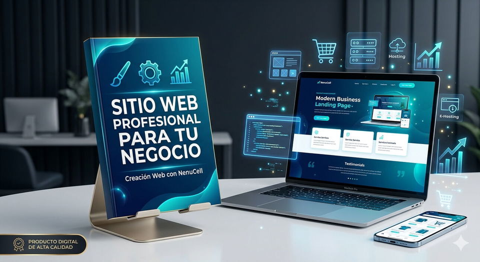 Portada de Sitio web profesional para tu negocio: páginas, tiendas online y sistemas digitales