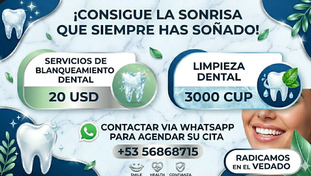 Portada de Limpieza y blanqueamiento dental profesional en La Habana