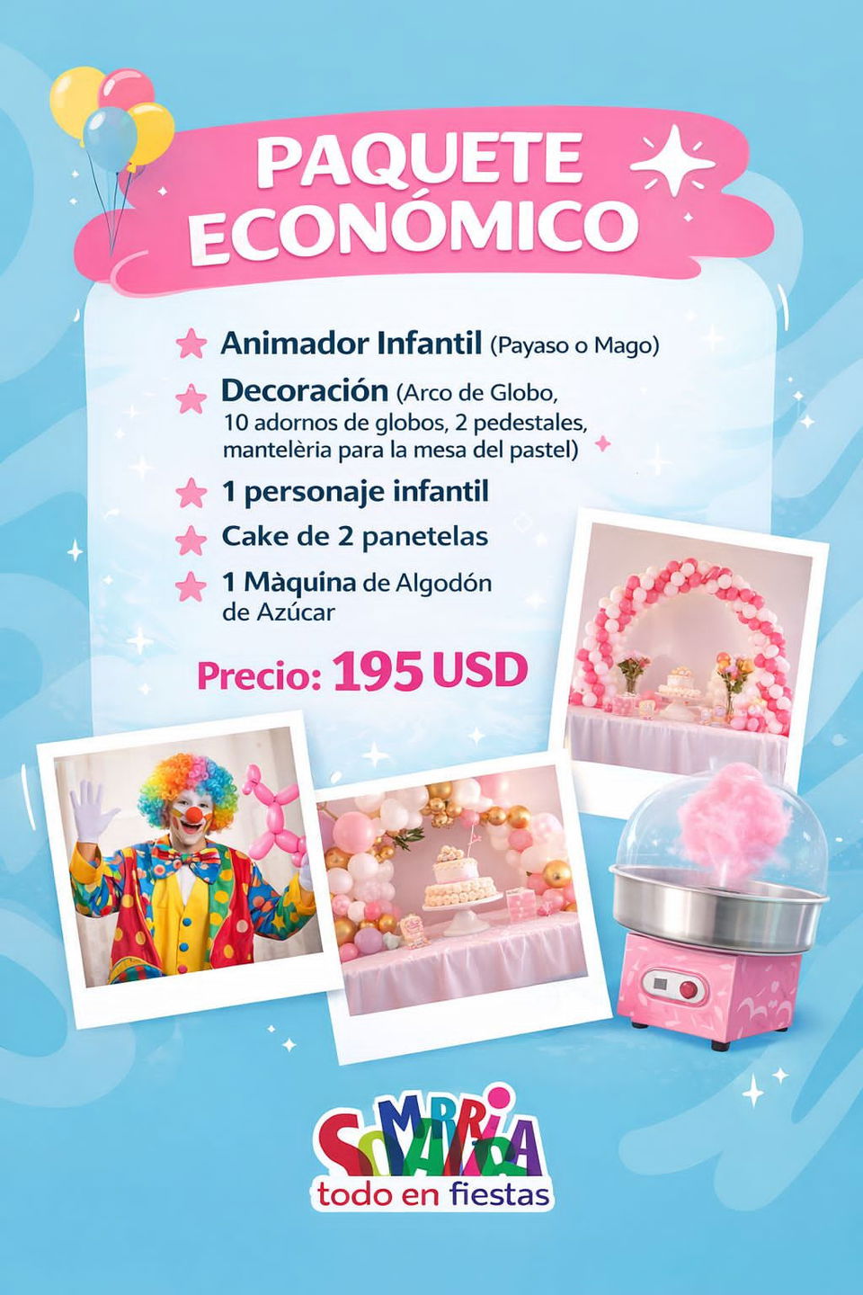 Portada de Paquetes de cumpleaños infantiles en San Miguel del Padrón
