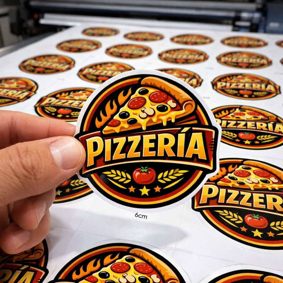 Portada de Stickers personalizados y carteles publicitarios