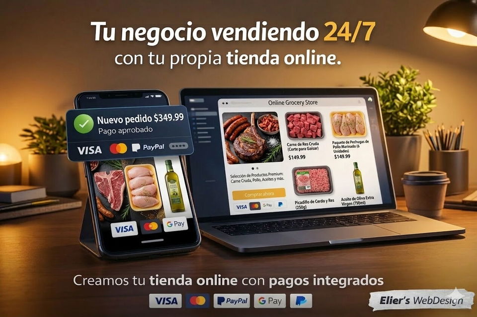 Portada de Tiendas Online: Diseño y desarrollo profesional para vender 24/7