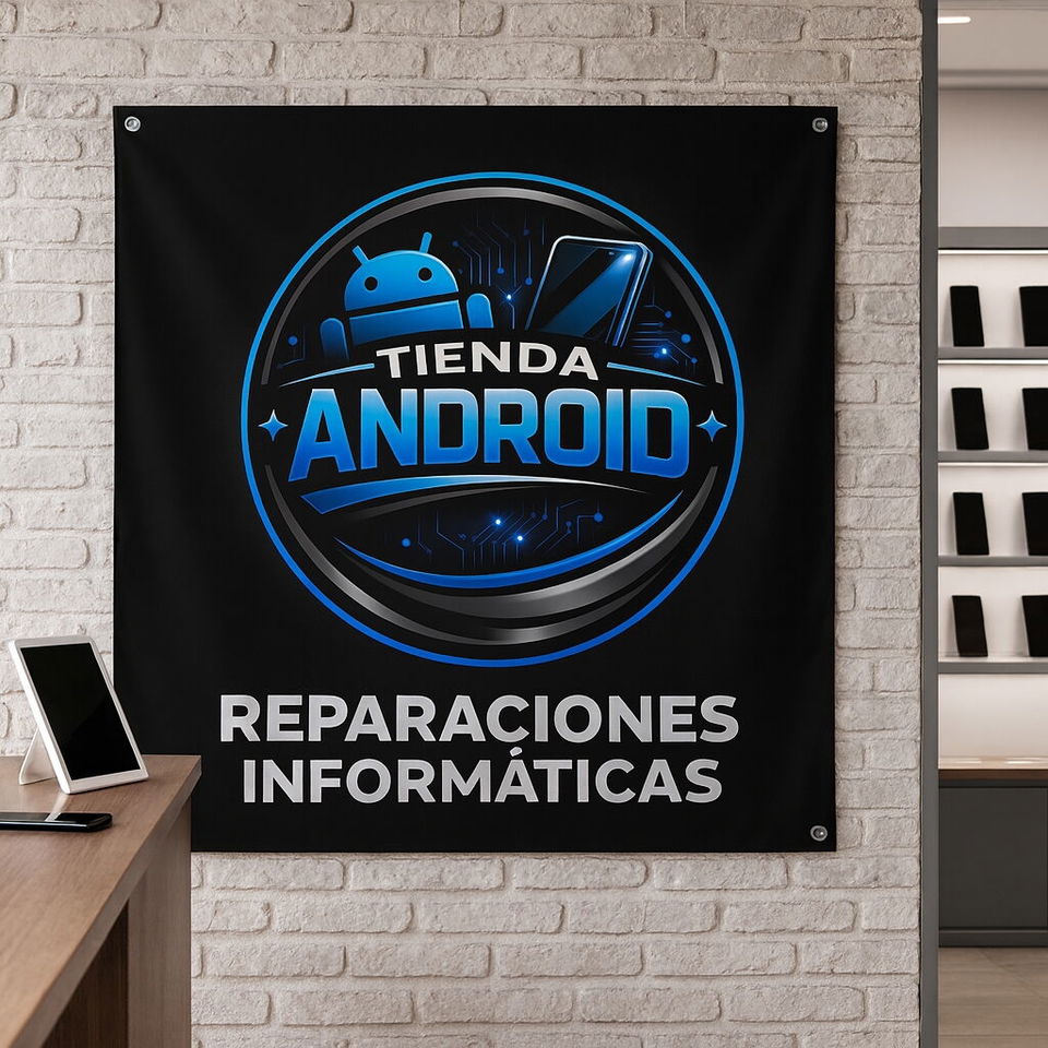 Portada de Carteles personalizados de lona impresa y diseño gráfico profesional