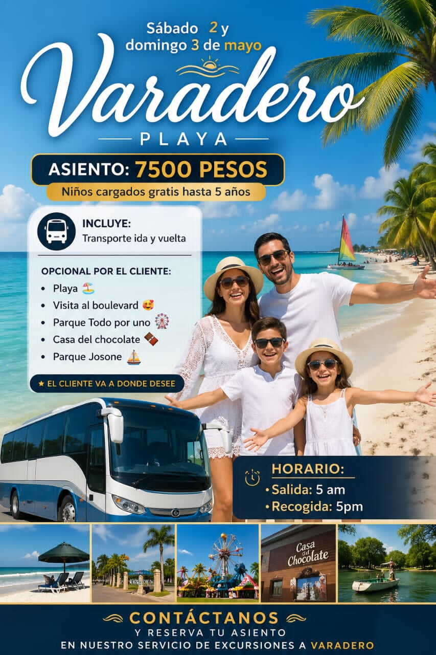 Portada de Viaje a Varadero: sábado 2 y domingo 3 de mayo