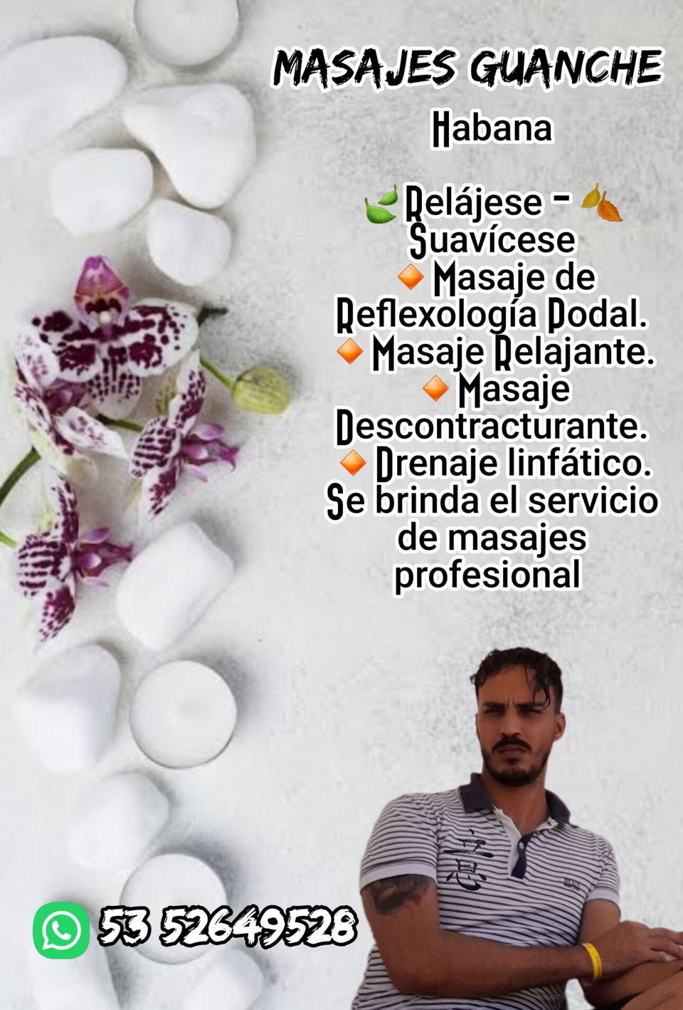 Portada de Masajes profesionales: reflexología, relajante, descontracturante y drenaje linfático