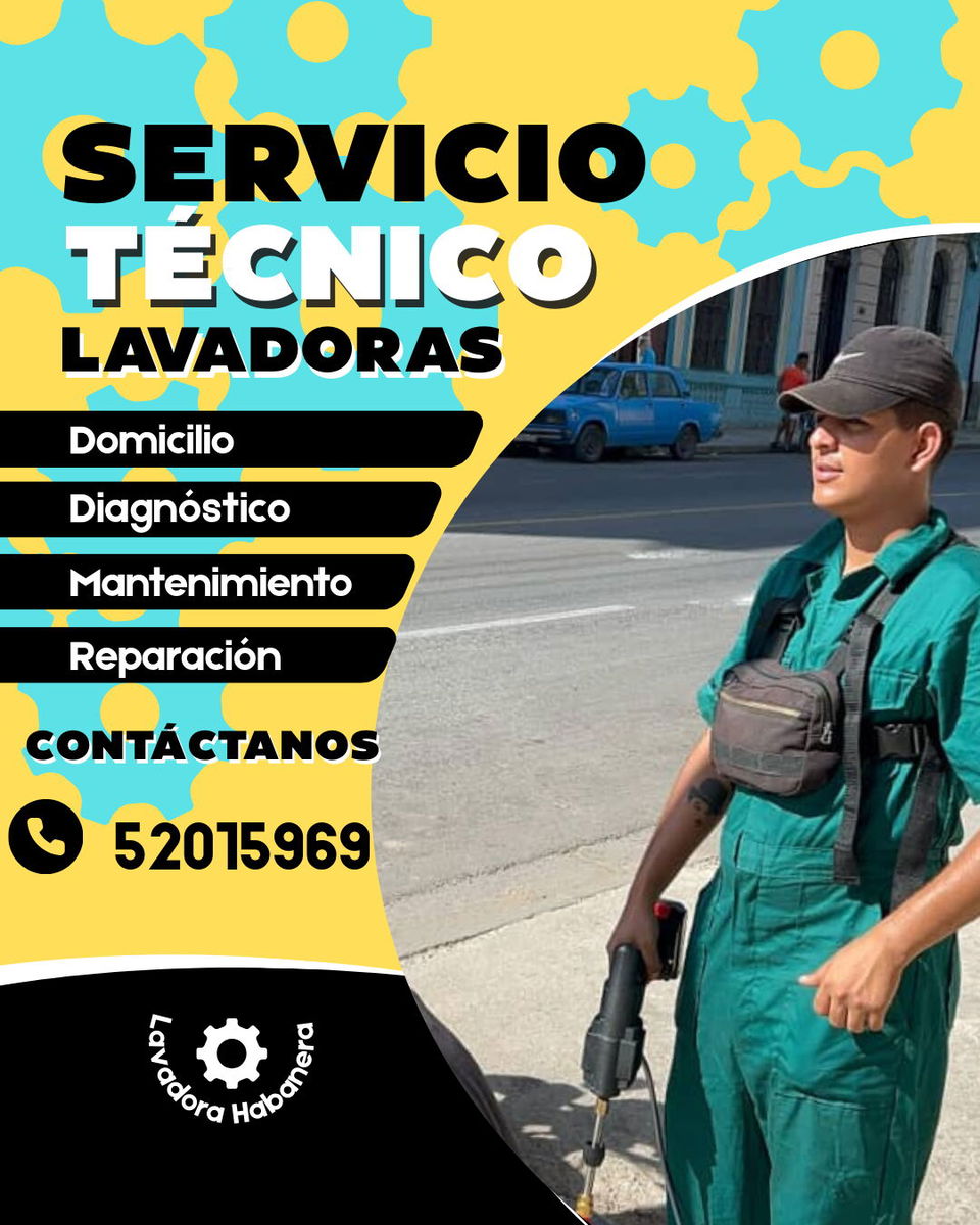 Portada de Mecánico de Lavadoras: reparación profesional en Centro Habana