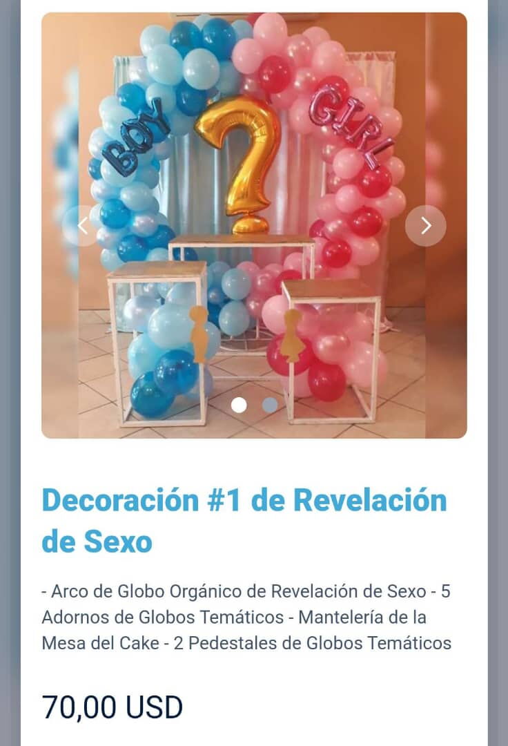 Portada de Decoración para revelación de sexo, cumpleaños, eventos y celebraciones