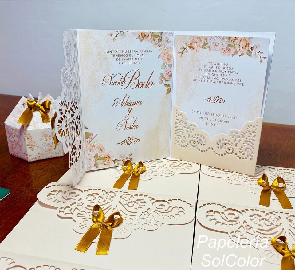Portada de Invitaciones personalizadas para bodas, 15 años y más eventos