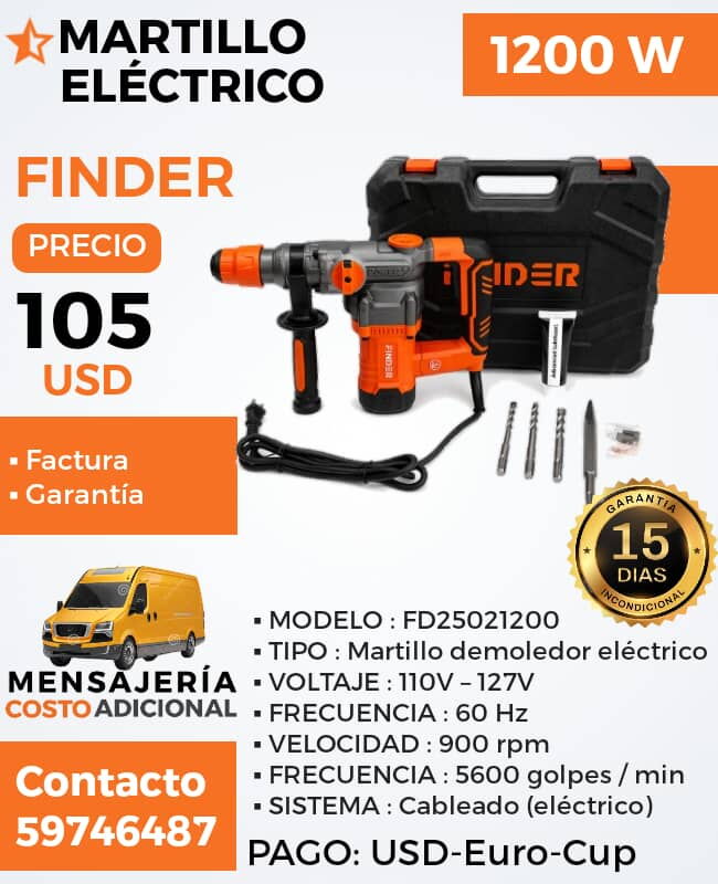 Portada de Martillo Eléctrico FINDER - Reparación y Venta