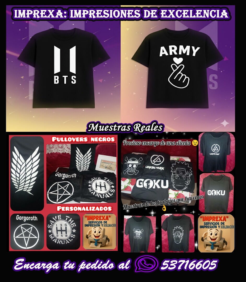 Portada de Pullovers Negros Personalizados y Servicios de Sublimación e Impresión