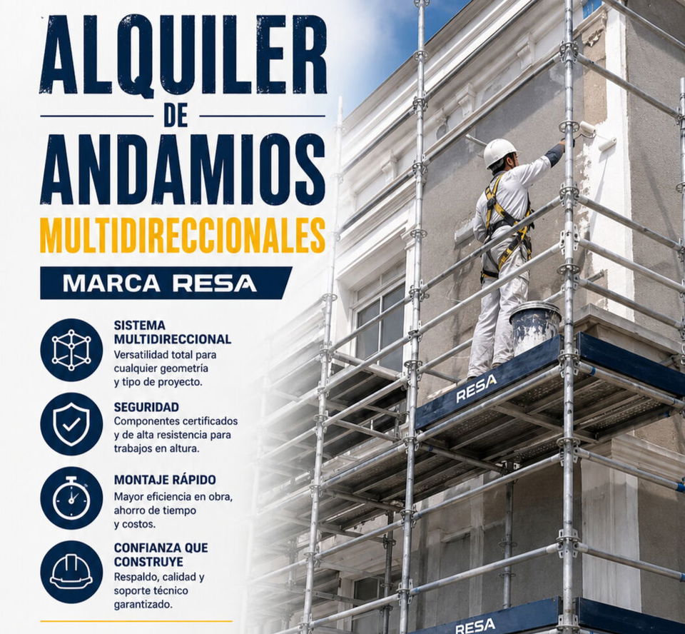 Portada de Alquiler de andamios multidireccionales marca Resa en La Habana