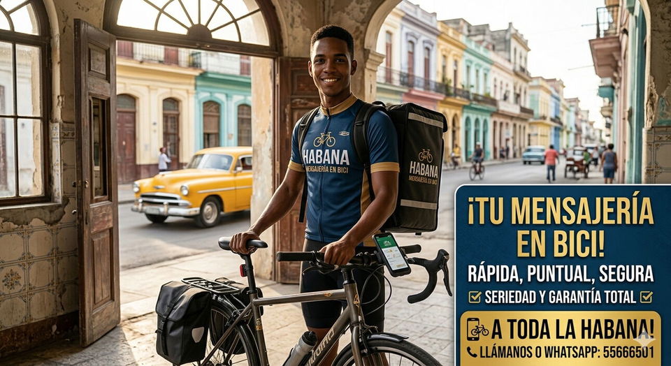 Portada de Mensajero en bici para toda La Habana