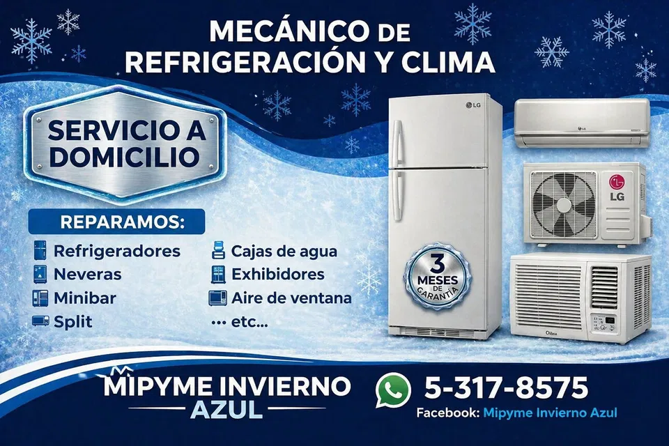 Portada de Técnico en Refrigeración y Aire Acondicionado – Servicio a Domicilio en La Habana