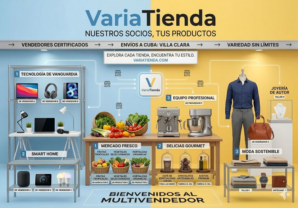 Portada de Plataforma multivendedor para negocios en Remedios, Camajuani y Caibarién