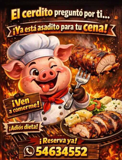 Portada de Cenas criollas de cerdo asado para celebraciones