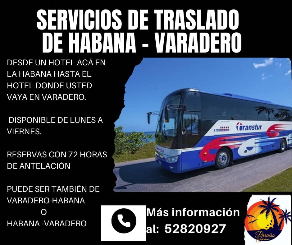 Portada de Transfer a Varadero desde La Habana
