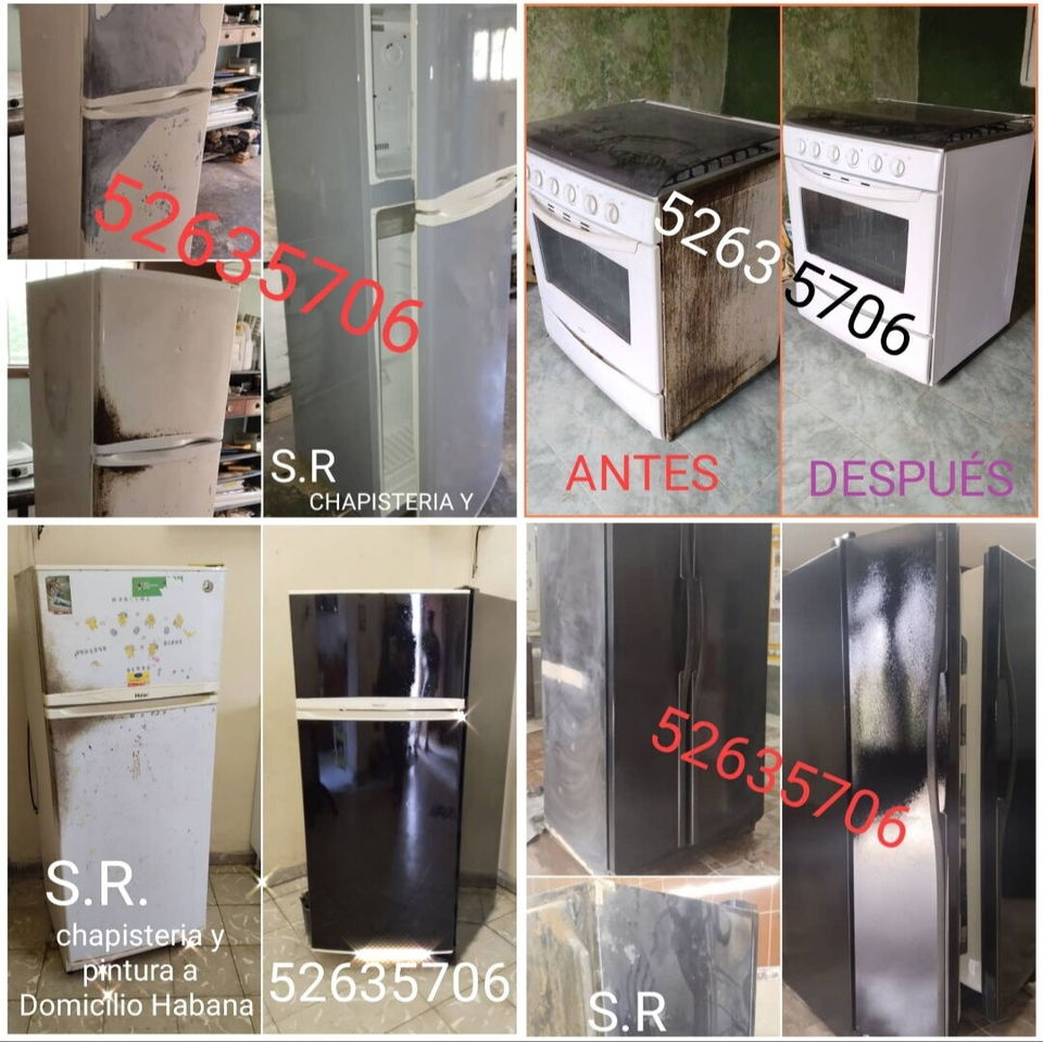 Portada de Chapistería y pintura de refrigeradores, freezers y lavadoras a domicilio