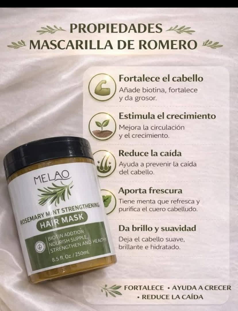 Portada de Mascarilla de Romero para el cabello: crecimiento, caída y brillo